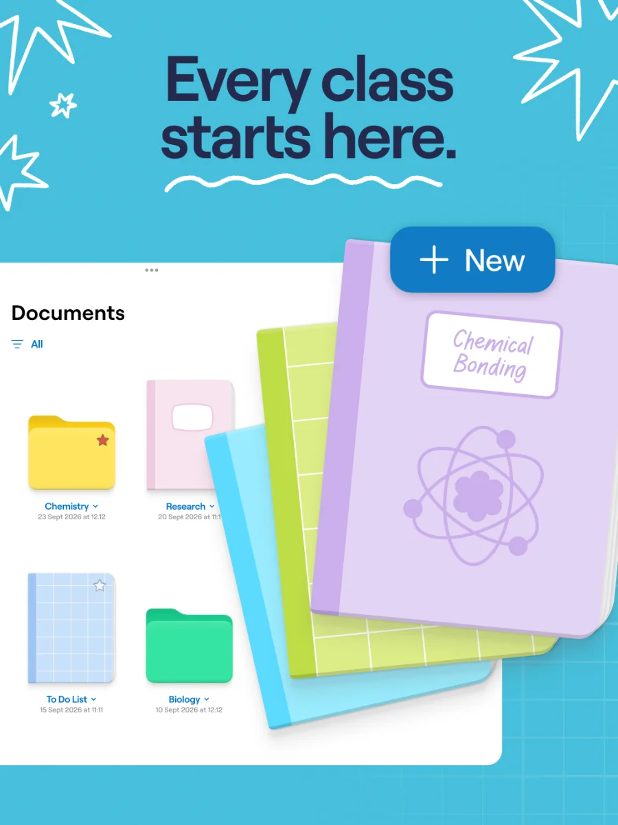 App Store screenshot: Never lose a note