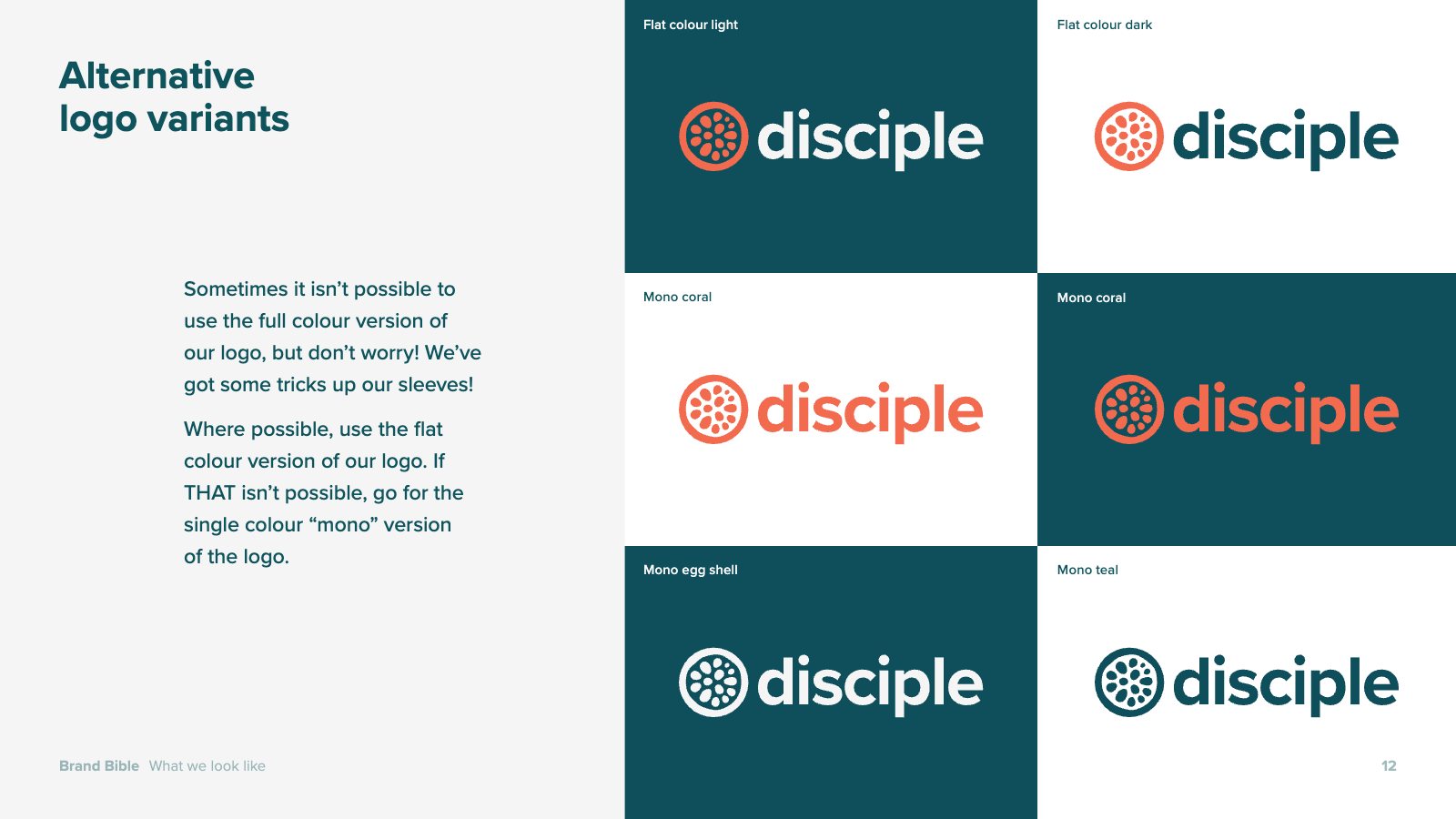 Disciple Brand Bible, page 14