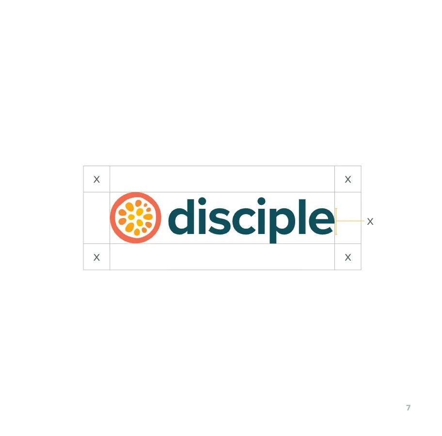 Disciple primary logo clear space