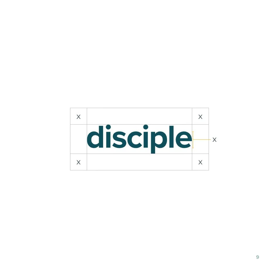 Disciple wordmark clear space