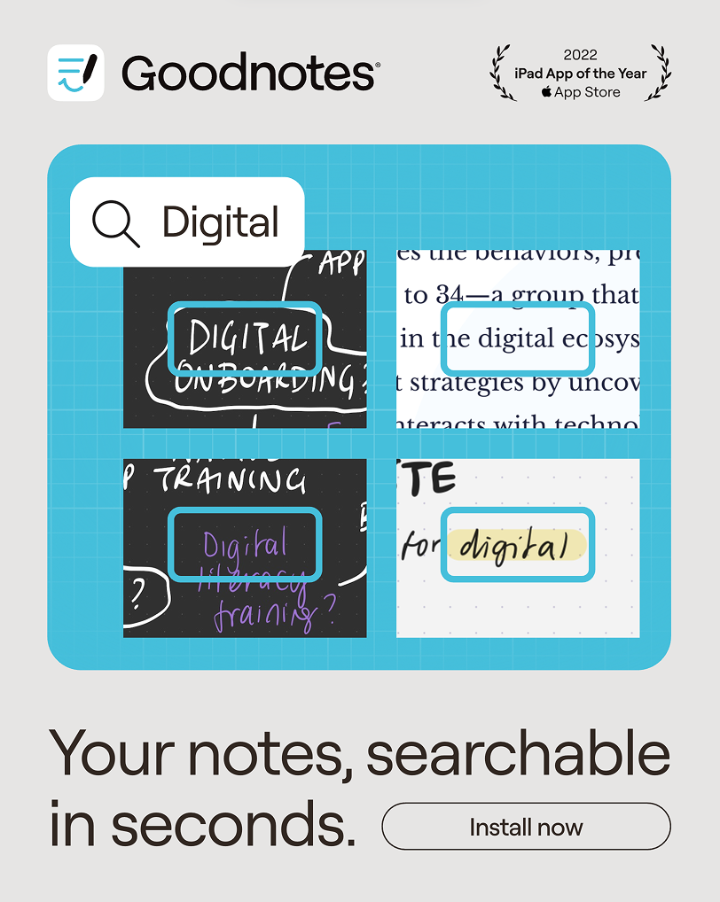 Your notes, searchable in seconds ad