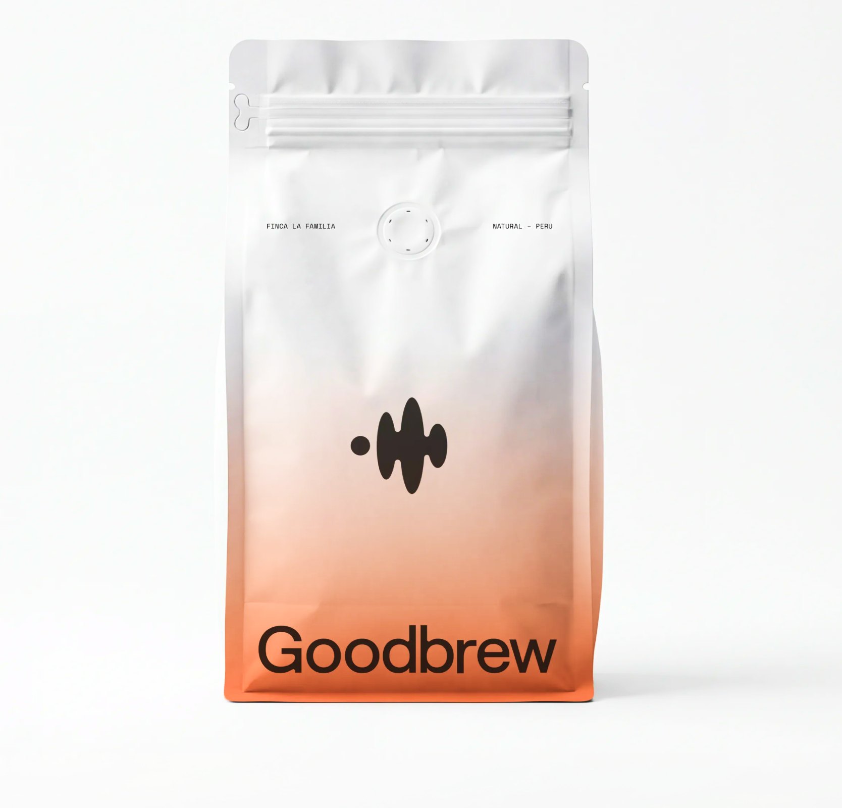 Goodbrew coffee bag with the Goodmeet mark