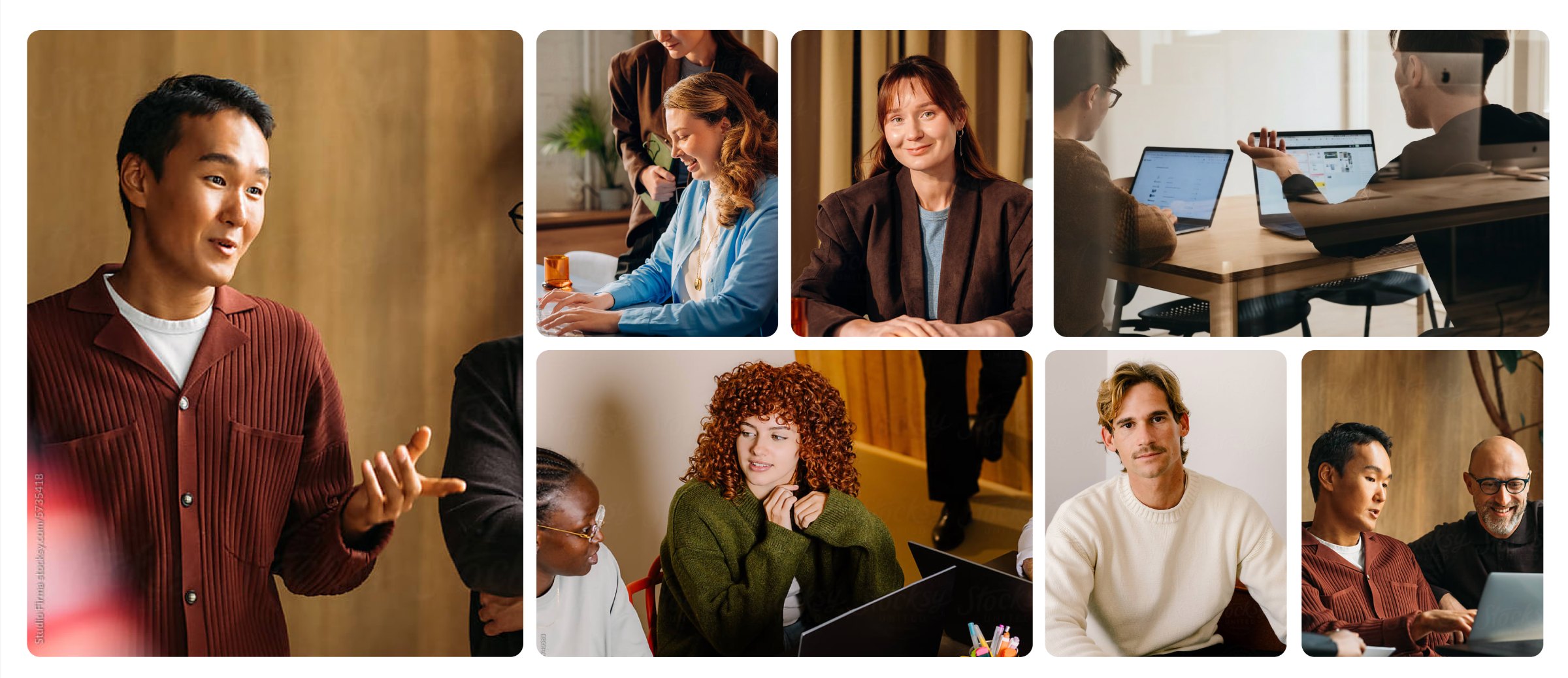 Photography direction: candid portraits in warm office light