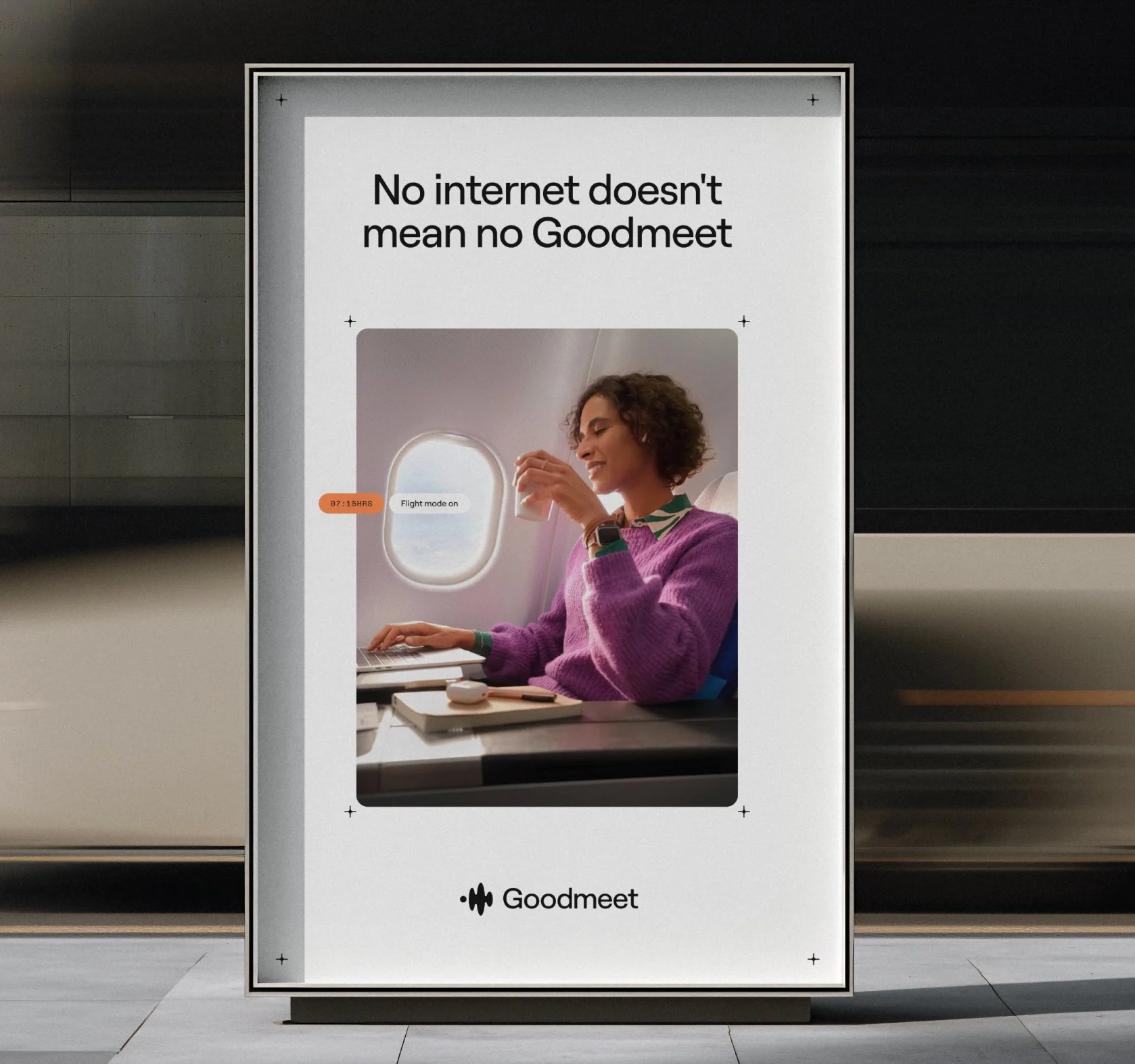 Portrait poster: No internet doesn’t mean no Goodmeet