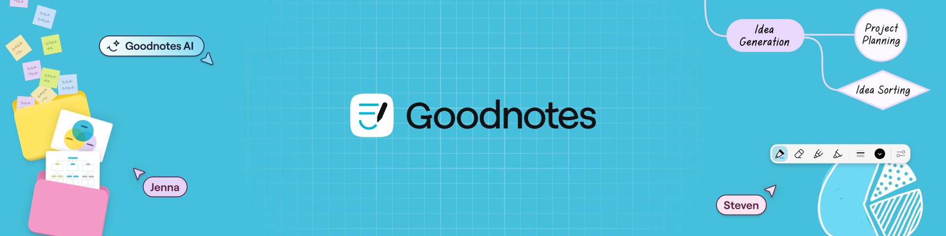 Goodnotes App Store profile banner