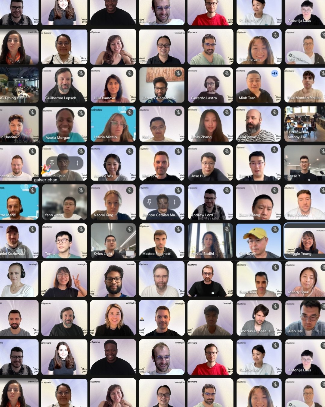 Company-wide call in the new brand