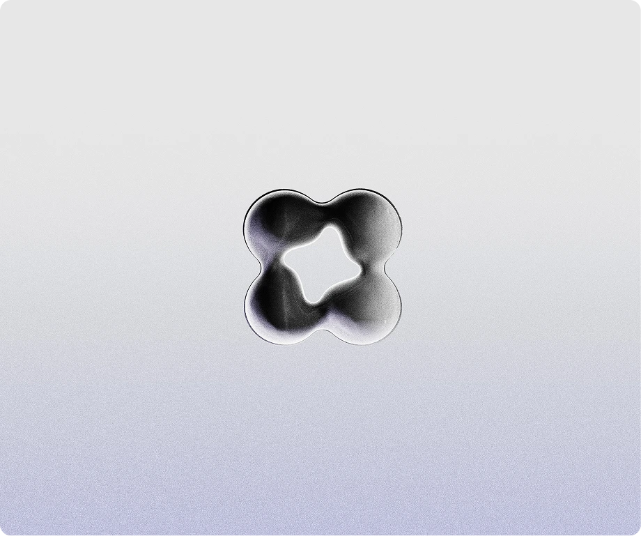 The Good Systems mark rendered as a grained 3D form