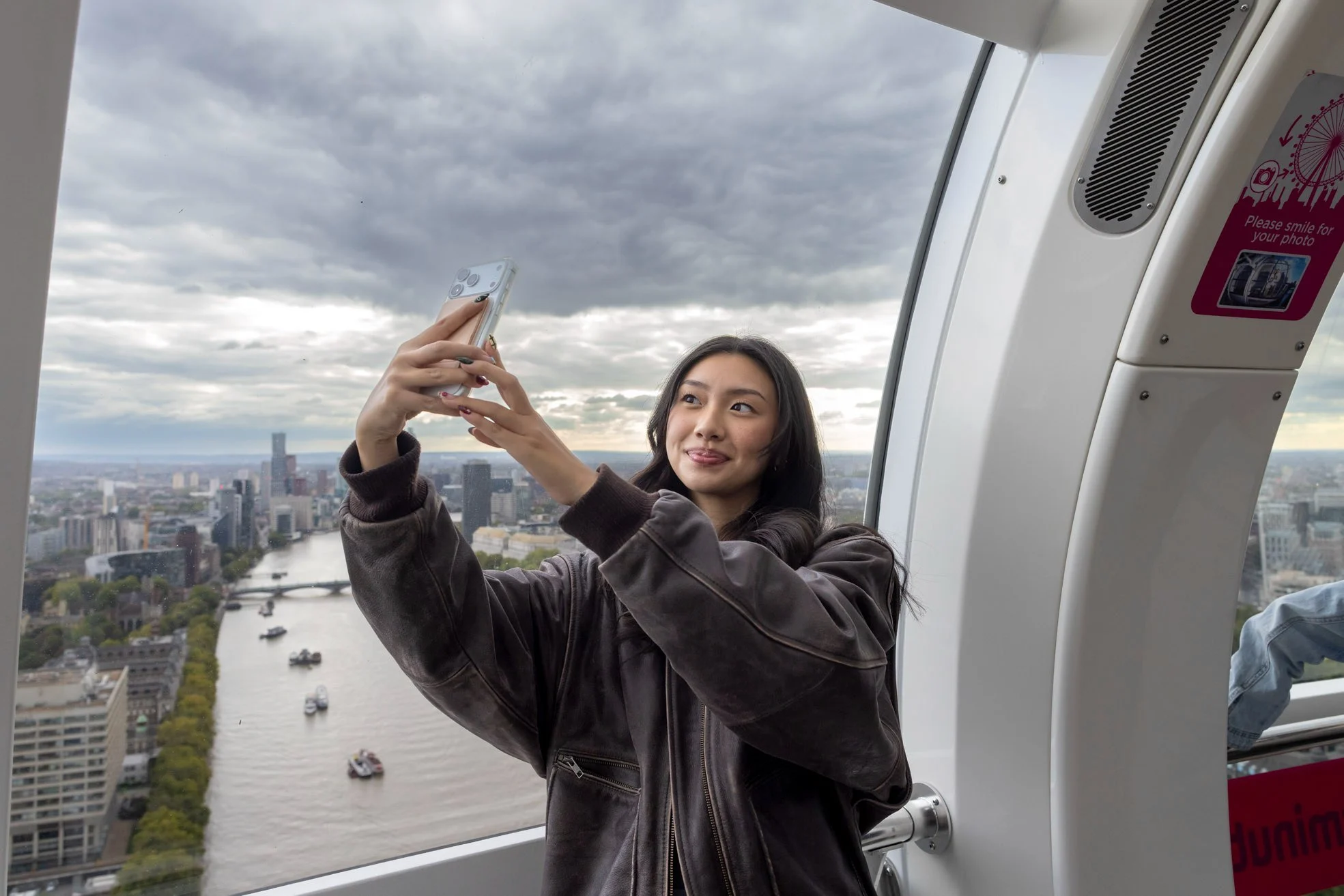 Filming from the London Eye