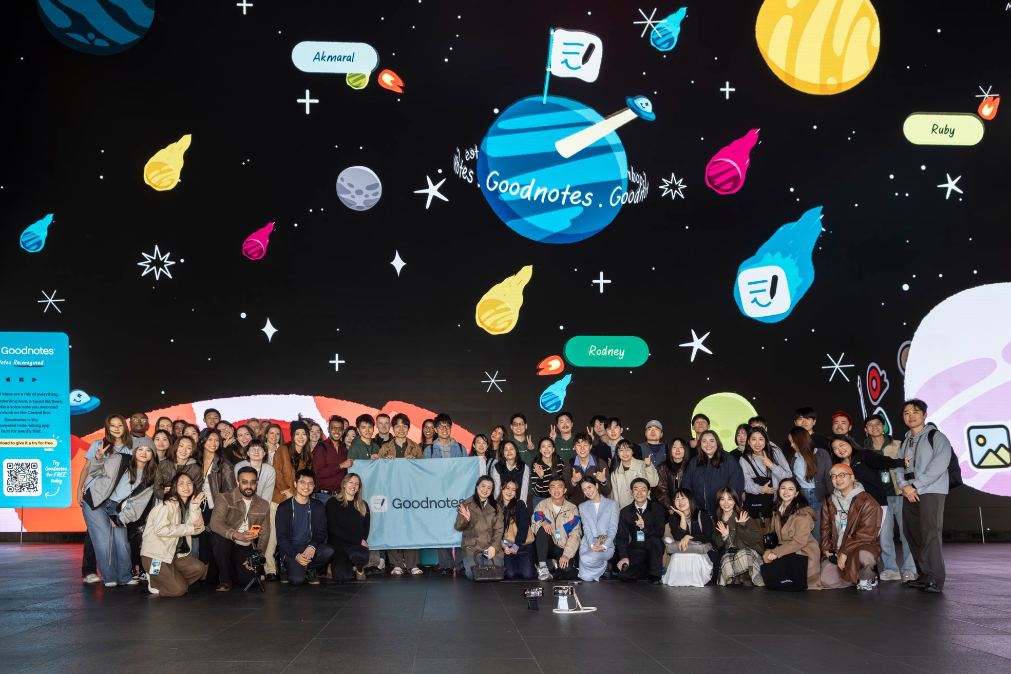 36 creators and the Goodnotes team inside the Outernet takeover