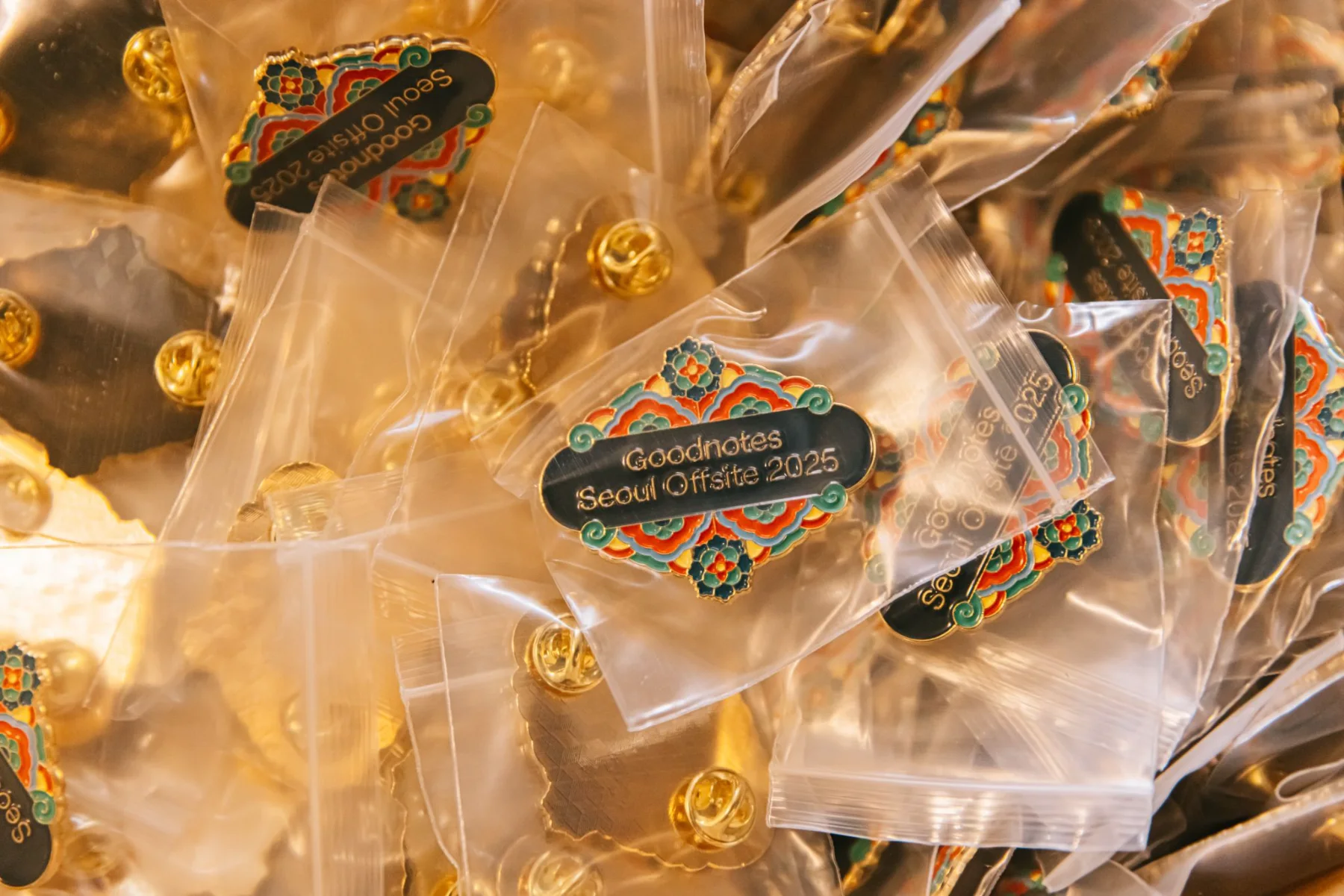 Commemorative anniversary and offsite pins