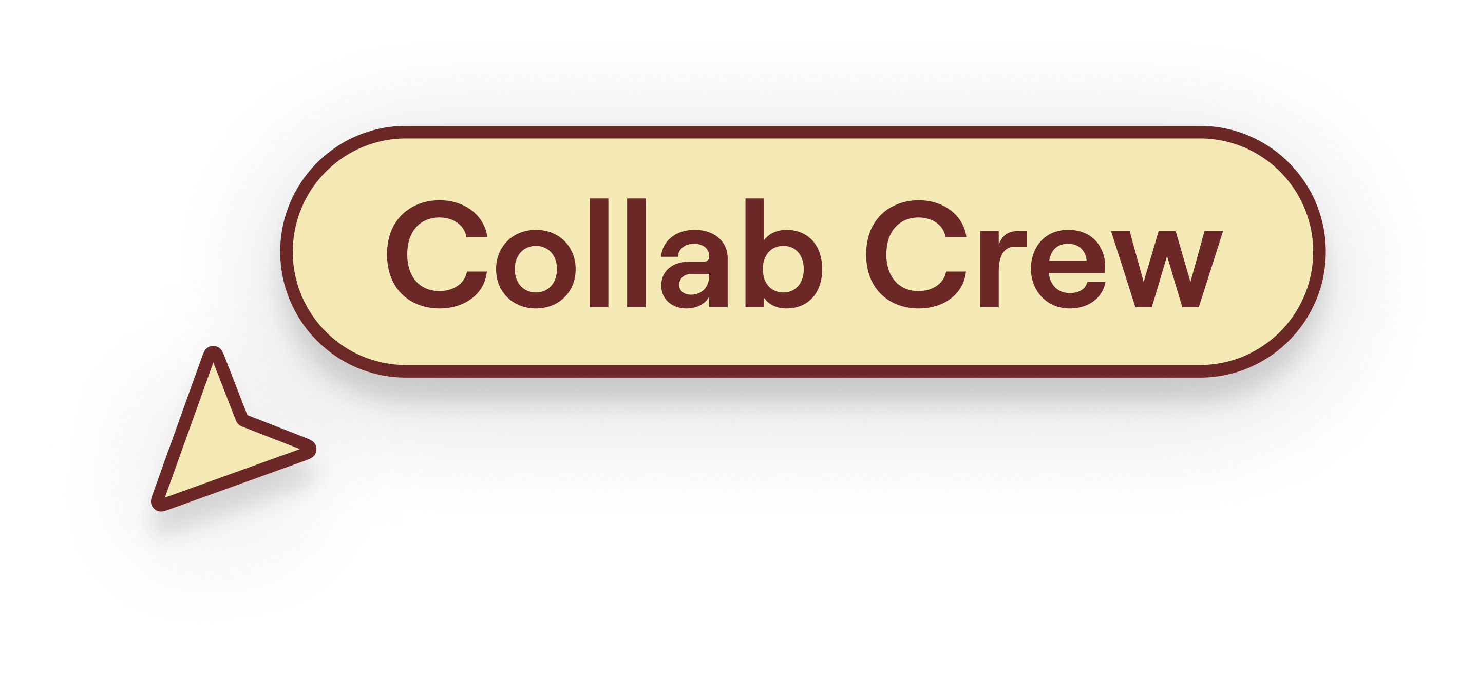 Collab Crew tag in Sand with a cursor