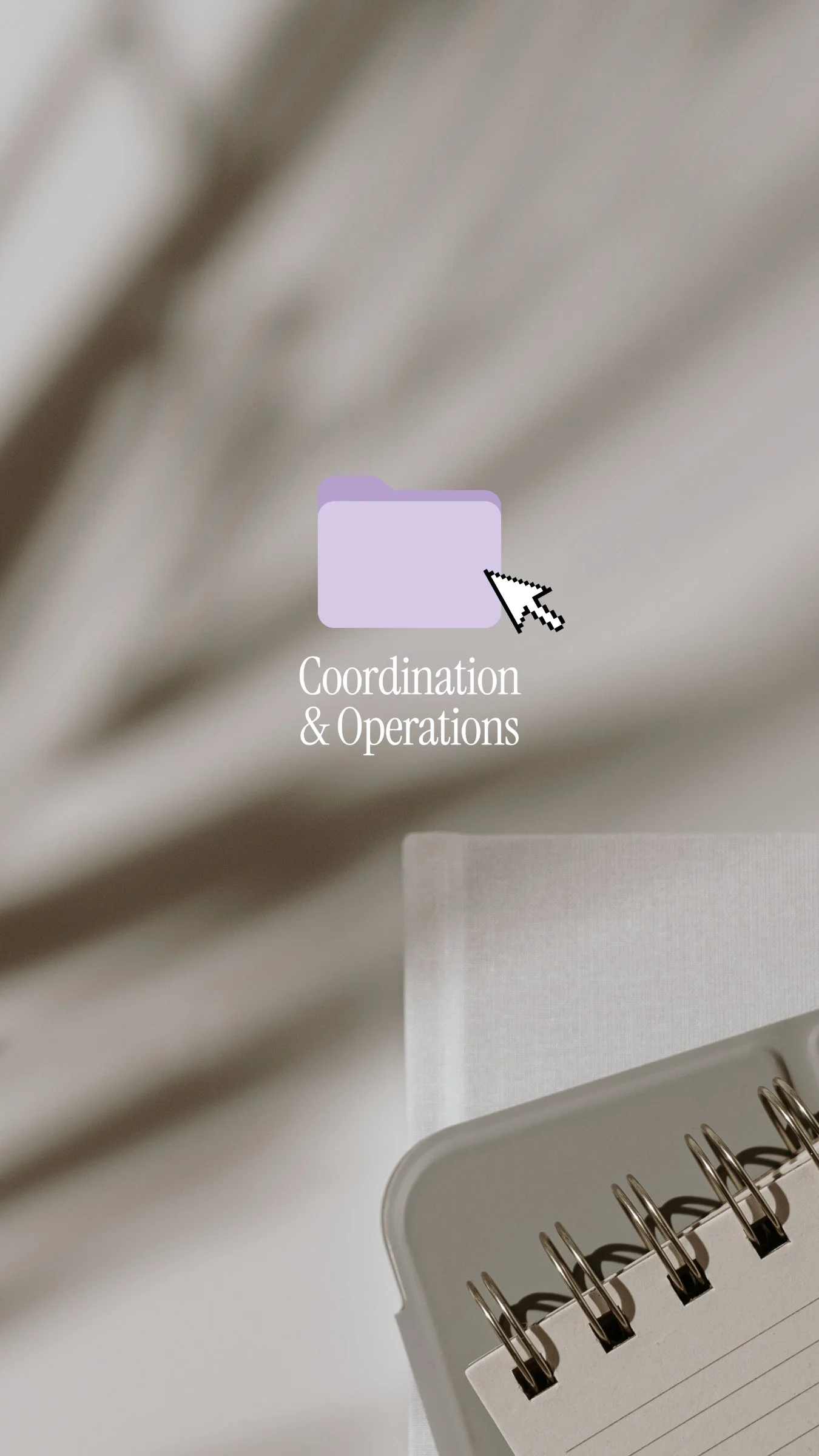 Coordination and operations folder