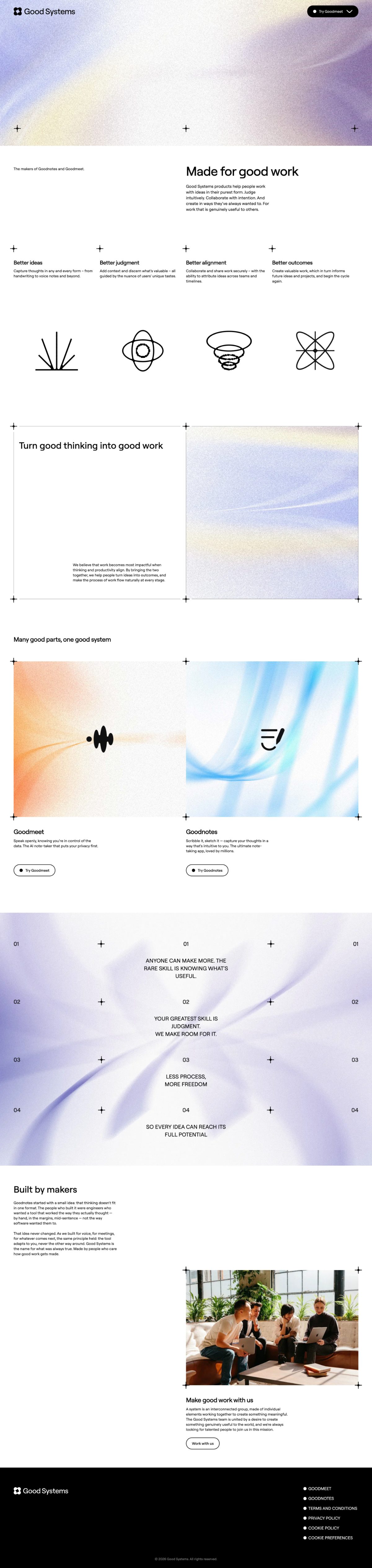 goodsystems.com homepage