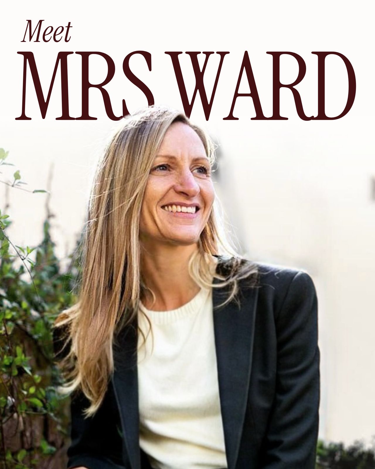 Meet Mrs Ward